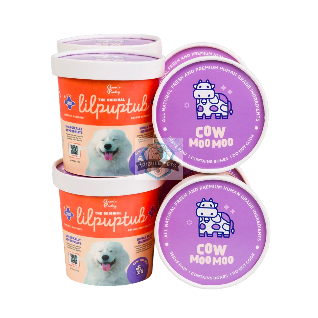 Annie's Pantry LilPupTubs Raw Dog Food (Cow Moo Moo)