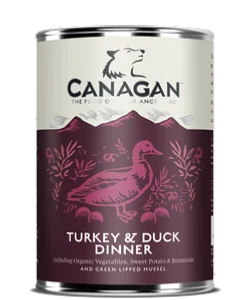 Canagan Turkey & Duck Dinner Dog Can 400gx6