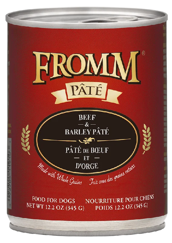 Fromm Beef & Barley Pate' for Dogs 12oz