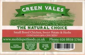 Green Vales Grain Free Small Breed Chicken & Sweet Potato 2kg