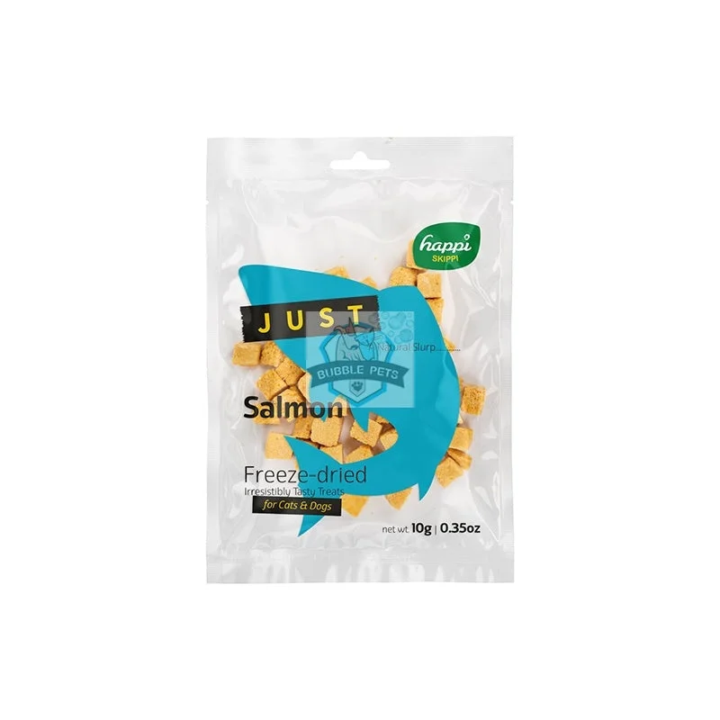 Happi Skippi Just Freeze-dried Treat for Cats and Dogs (Salmon), 10g