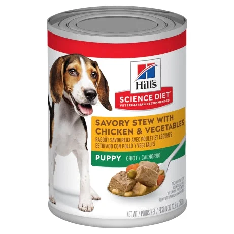 Hill's Science Diet Puppy Savory Stew with Chicken & Vegetables 363g can