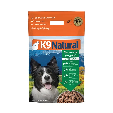 K9 Natural Freeze Dried Lamb Feast Dog Food