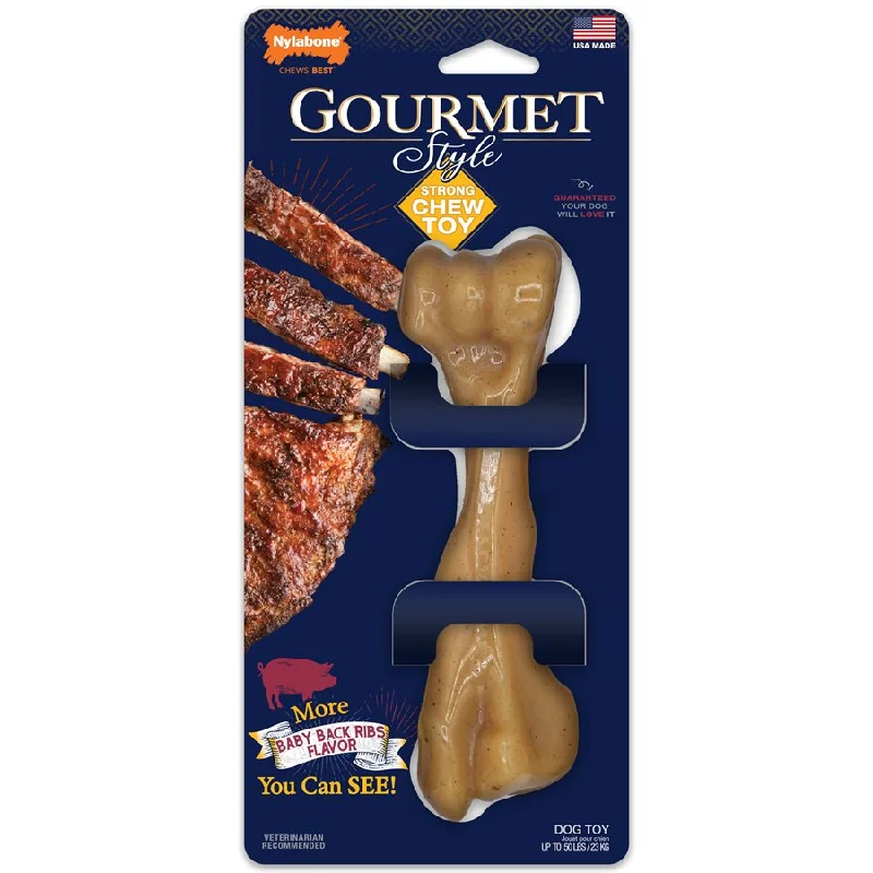 Nylabone Gourmet Style Strong Chew Femur Baby Back Ribs X-Large / Souper