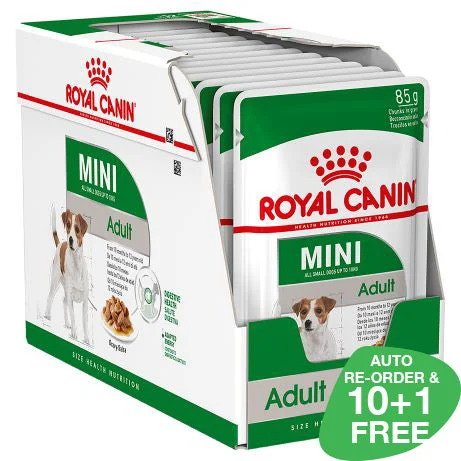 Royal Canin Mini Adult Gravy  12 X 85g sachets