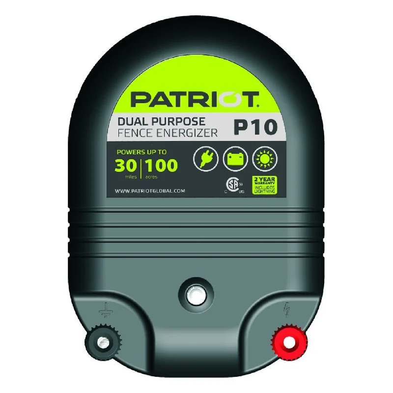 Patriot P10 dual purpose fence charger (12v/110v)