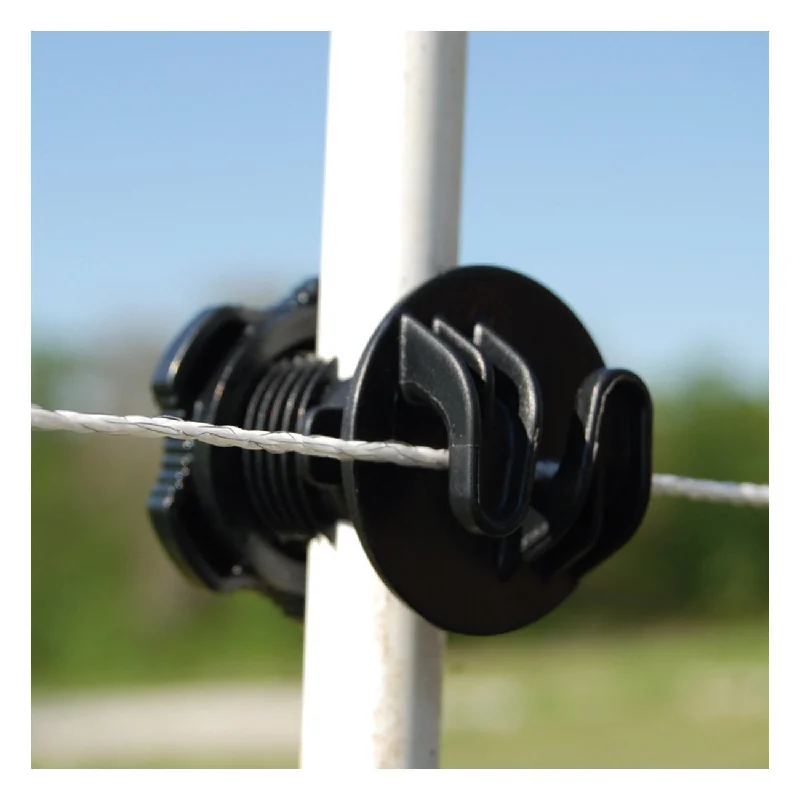 Patriot screw-on rod post insulator - black (25 pack)