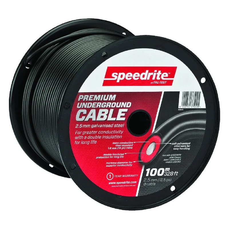 Speedrite premium underground cable 12 1/2ga (2 1/2mm) x 330' (100m)