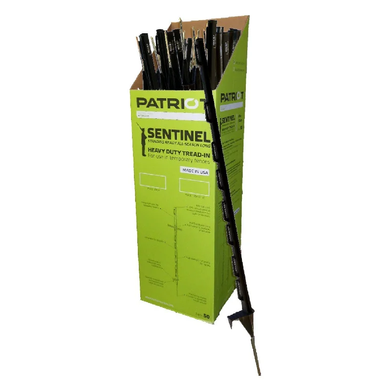 Patriot sentinel plastic tread in post black (50 per box)