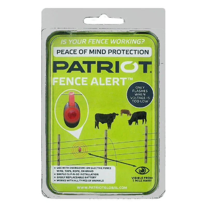 Patriot fence alert warning light