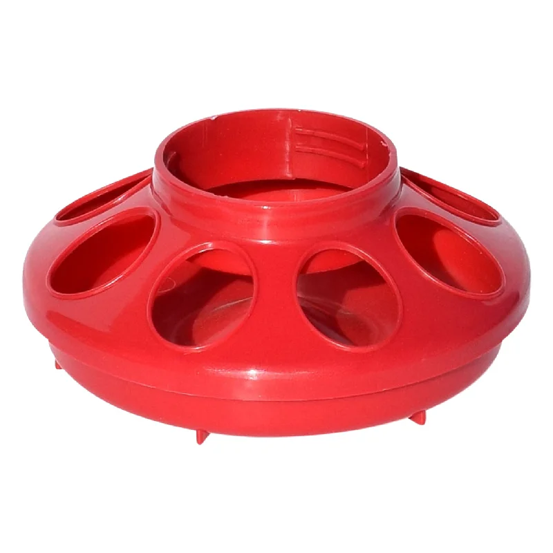 Tuff Stuff Enclosed Poultry Feeder 2 Lbs bases (red)