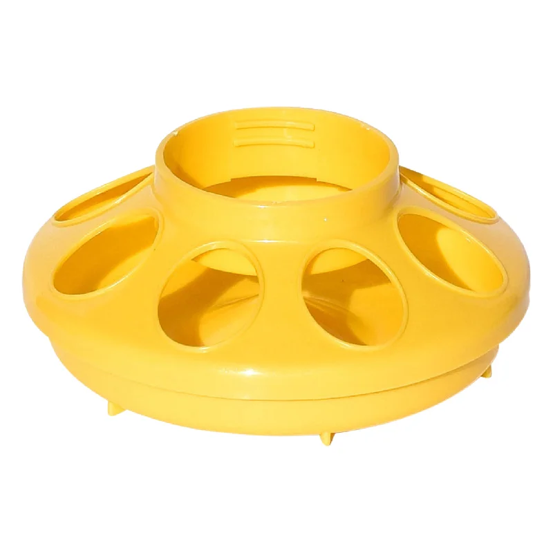 Tuff Stuff Enclosed Poultry Feeder 2 Lbs bases (yellow)