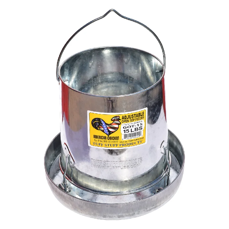 Tuff Stuff Galvanized Open Top Feeder 15lbs