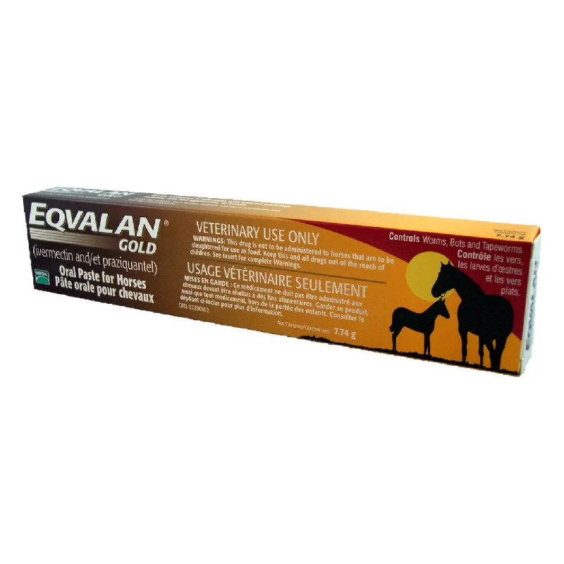 Merial Eqvalan Gold paste 1.55% ivermectin and 7.75% praziquantel