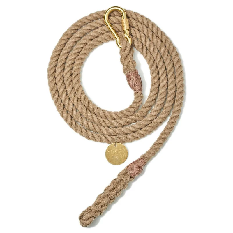 Dark Tan Up-Cycled Rope Horse Lead, Standard