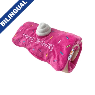 foufouBRANDS™ fouFIT™ Birthday Roll Cake Large Dog Toy