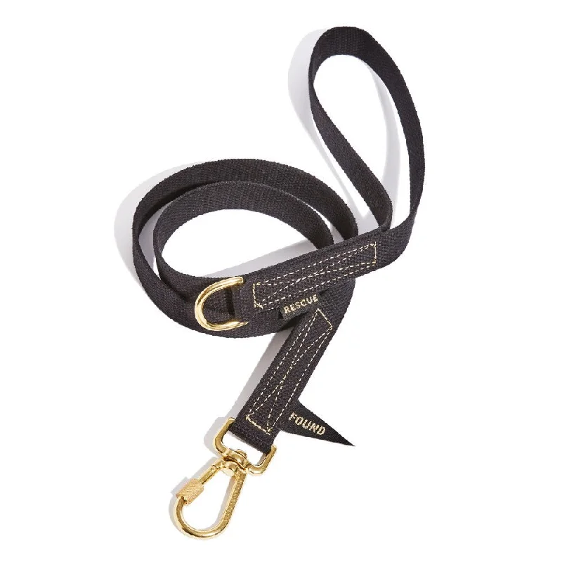 Found Classic Cotton Dog Leash | Black