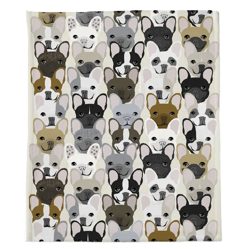 Frenchie Blanket | Frenchiestore | French Bulldog Pattern