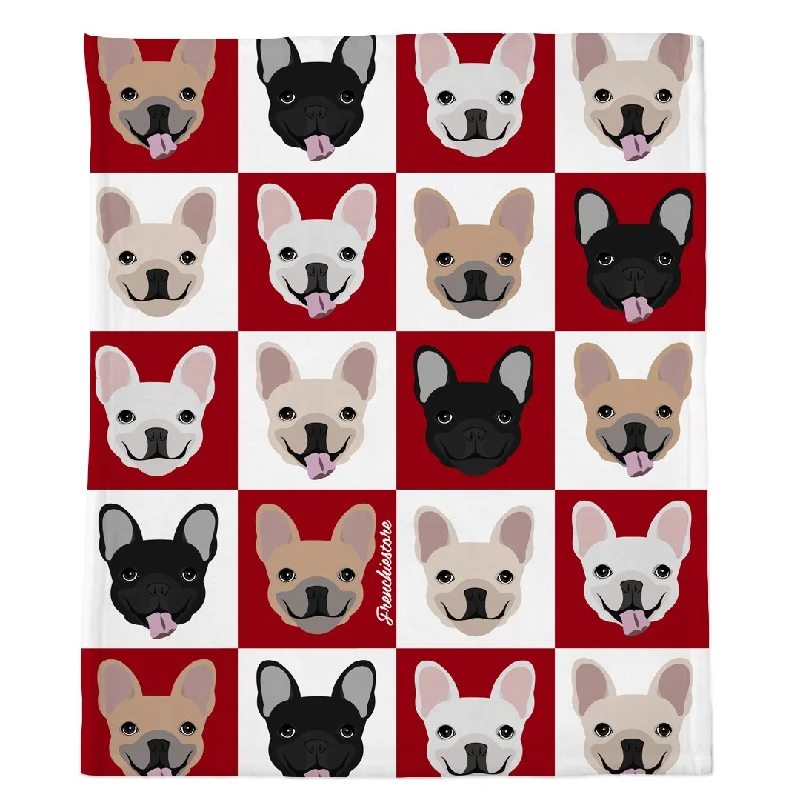 Frenchie Blanket | Frenchiestore | French Bulldogs Wine O'clock