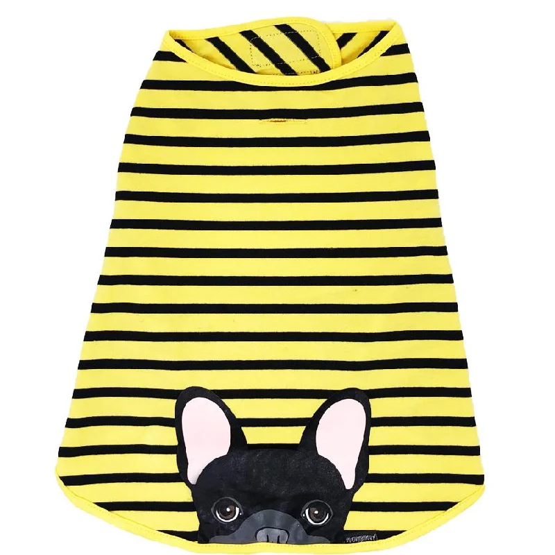 Frenchie Shirt | Frenchiestore | Black French Bulldog in Bumblebee