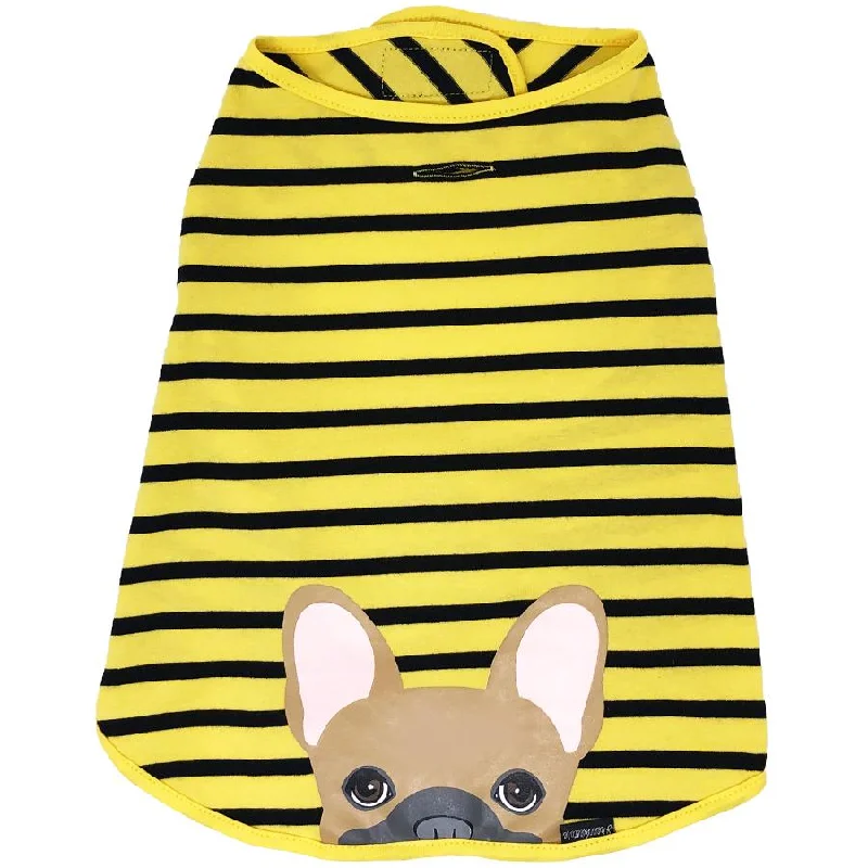 Frenchie Shirt | Frenchiestore | Fawn French Bulldog in Bumblebee