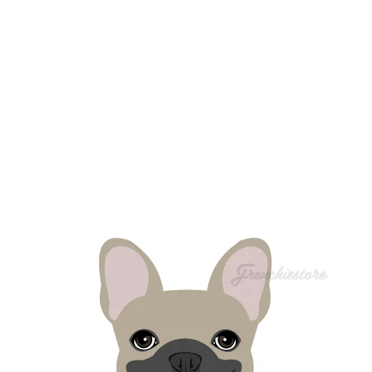 Frenchie Sticker | Frenchiestore |  Blue Fawn French Bulldog Car Decal