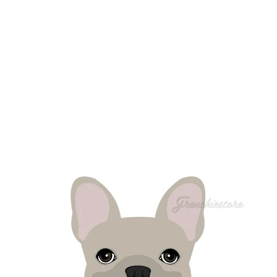 Frenchie Sticker | Frenchiestore | Cream French Bulldog Car Decal