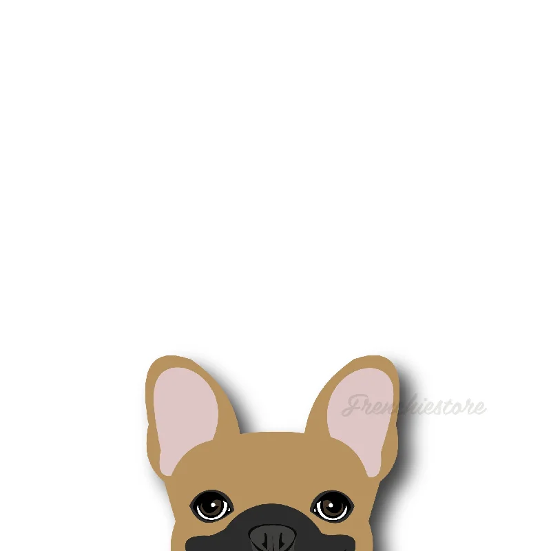 Frenchie Sticker | Frenchiestore | Fawn W/ Mask French Bulldog Car Decal