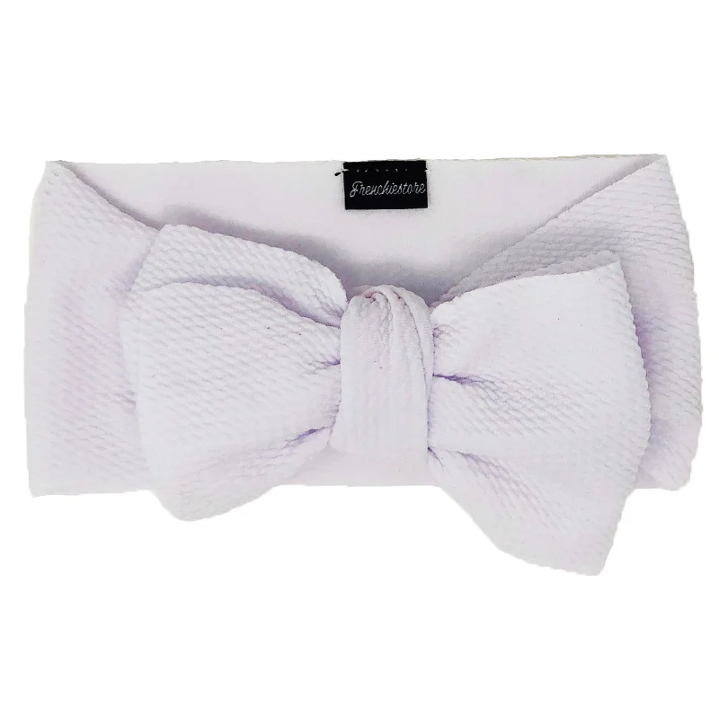 Frenchiestore Pet Head Bow | White