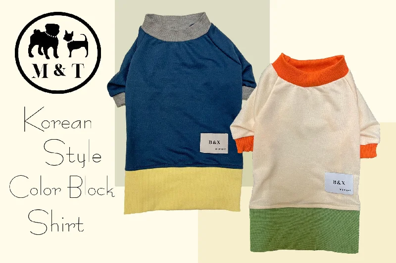 Korean Style Color Block Shirt