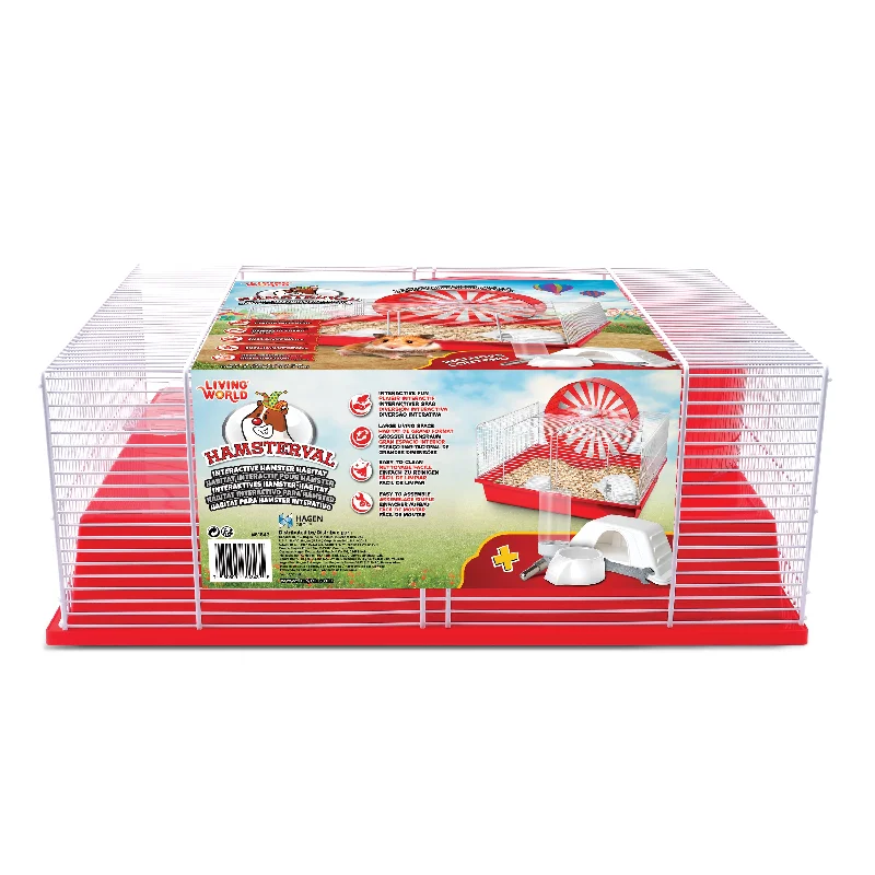 Living World Hamsterval Interactive Hamster Habitat - 50 x 35 x 36 cm (19.7in x 13.8in x 14.2in) SALE