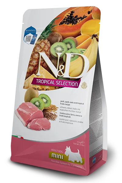 N&D Tropical Selection Canine Pork, Spelt, Oats and Tropical Fruits Mini