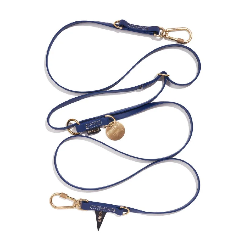 New! Water Resistant Adjustable 7ft Leash, Navy | Found My Animal