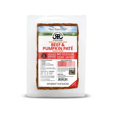 Raised Right® Adult Dog Beef Recipe Frozen Dog Food 6lb