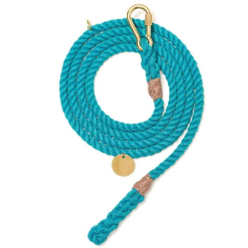 Teal Up-Cycled Rope Horse Lead, Standard