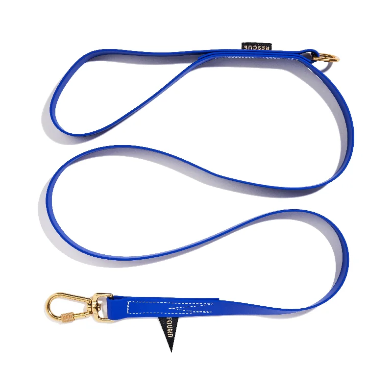 Water Resistant Standard 5ft Leash, Blue | Found My Animal