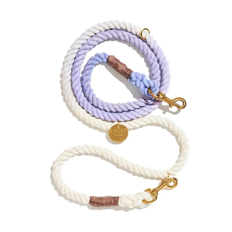 Wisteria Cotton Rope Dog Leash | Bolt Snaps, Adjustable