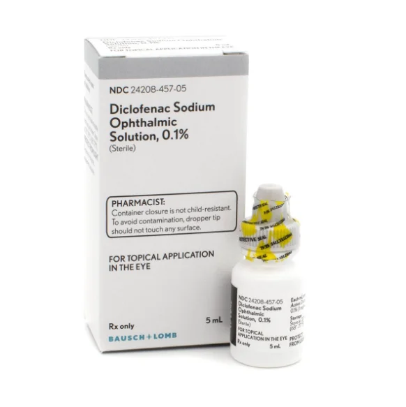 Diclofenac Sodium Opthalmic Solution 0.1% (5 mL)