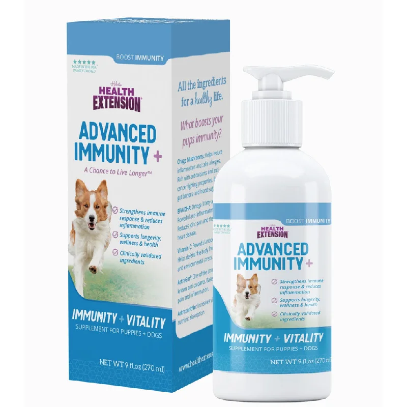 Health Extension Advanced Immunity Plus Vitality Supplement for Puppies & Dogs, 9-oz