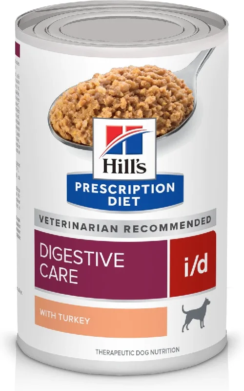 Hill's Prescription Diet i/d Digestive Care with Turkey Canned Dog Food (13 oz x 12 cans)