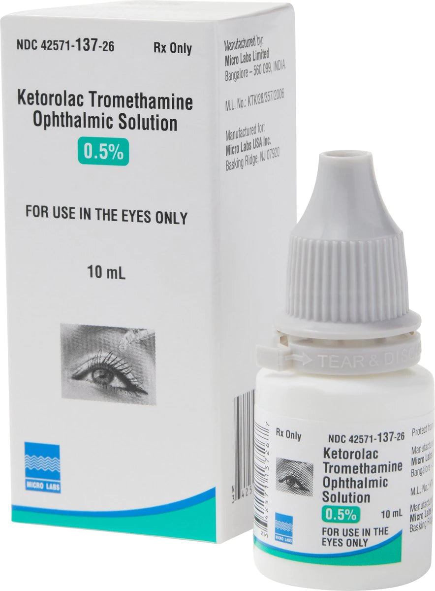 Ketorolac Tromethamine Ophthalmic Solution 0.5%