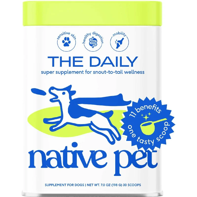 Native Pet The Daily Powder Supplement 11-in-1 Multivitamins for Dogs