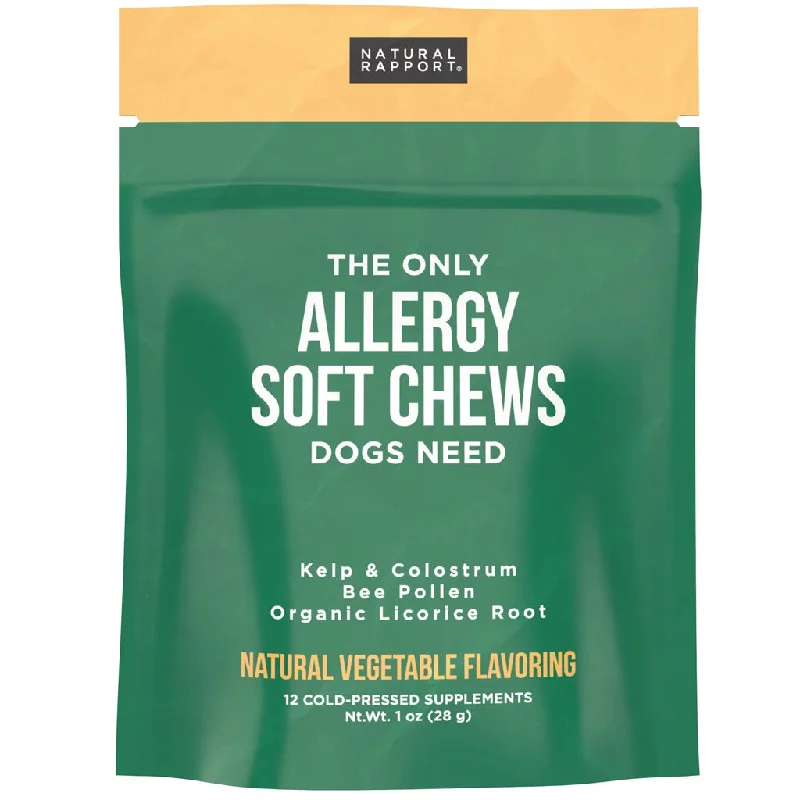 Natural Rapport the Only Allergy Soft Chews Dogs Need Allergy Supplement