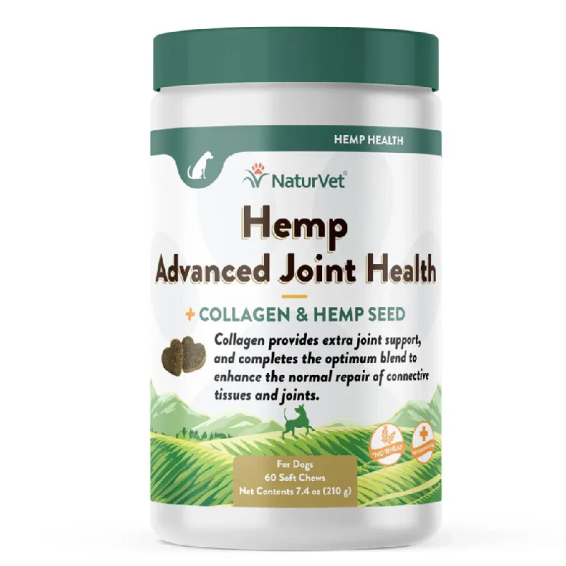 NaturVet Hemp Advanced Joint Health Soft Chews for Dogs