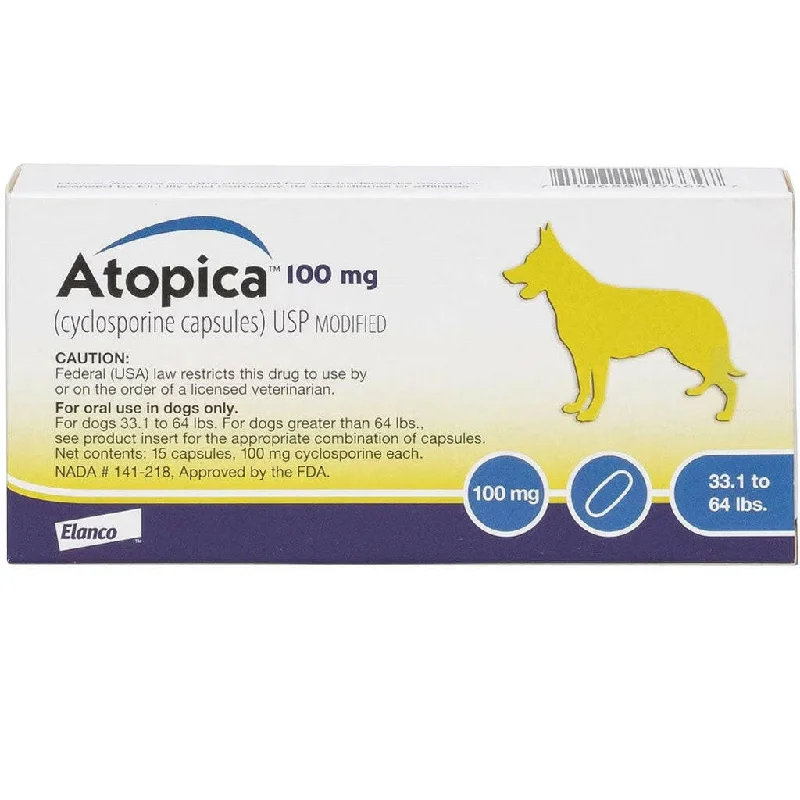 Atopica for Dogs - Cyclosporine Capsules 100mg