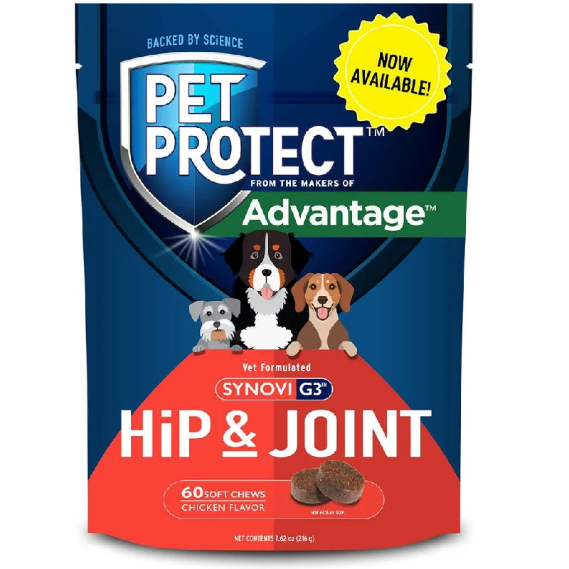 Pet Protect Hip & Joint Synovi G3 for Dogs, Chicken Flavor