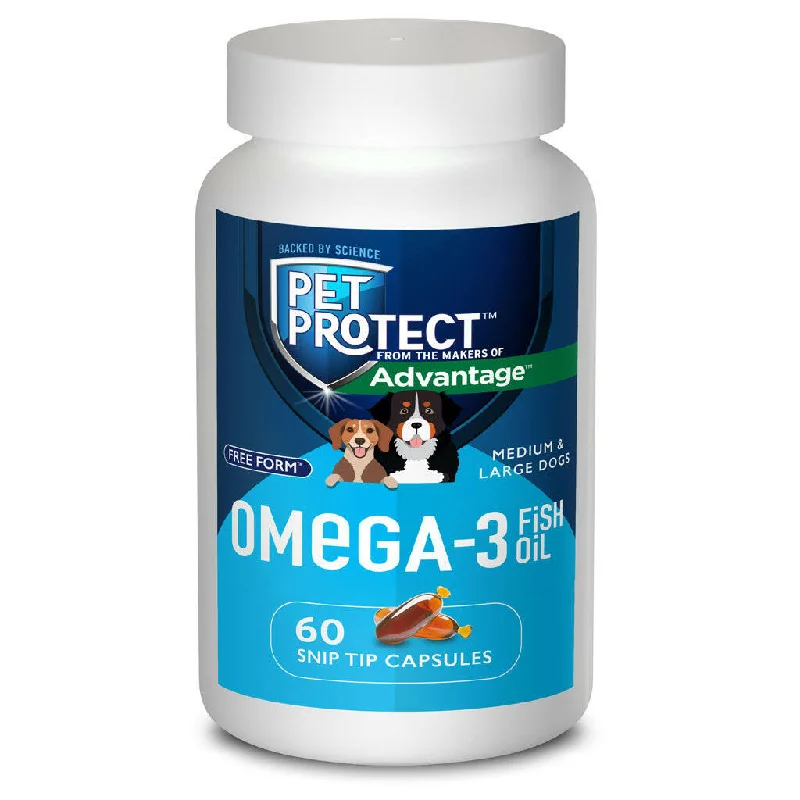 Pet Protect Omega-3 Snip Tips for Medium & Large Dogs