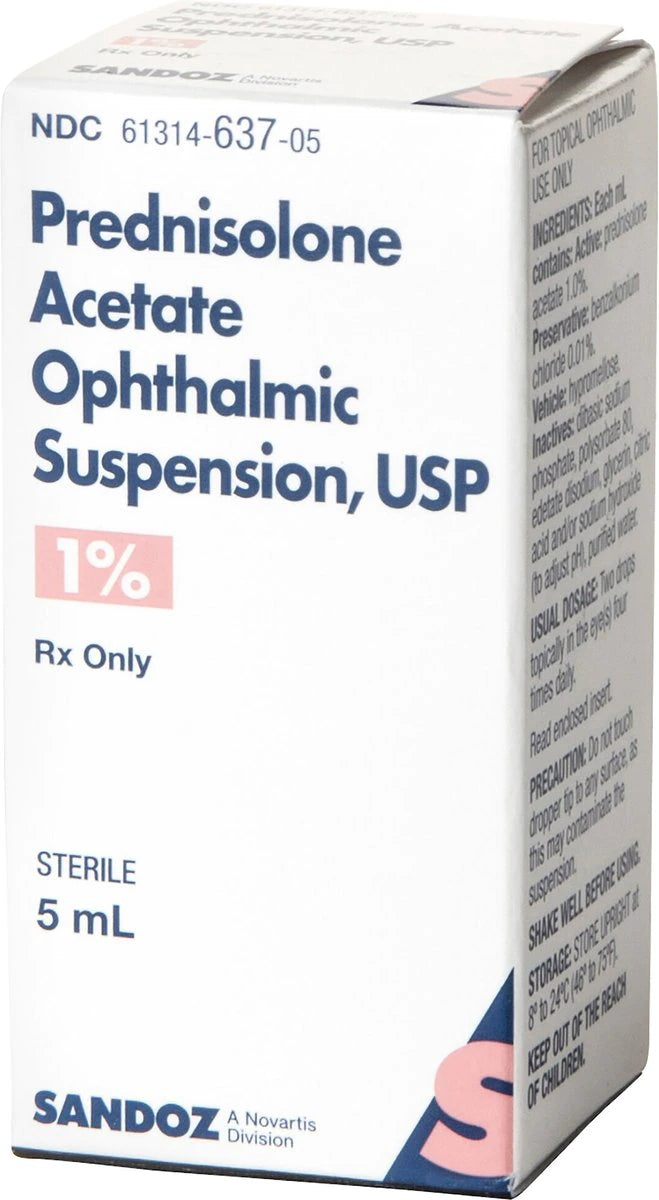 Prednisolone Acetate Ophthalmic Suspension 1%