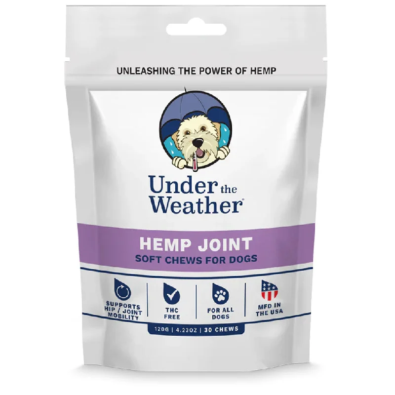 Under the Weather Hemp Joint Soft Chews for Dogs, 30 chews