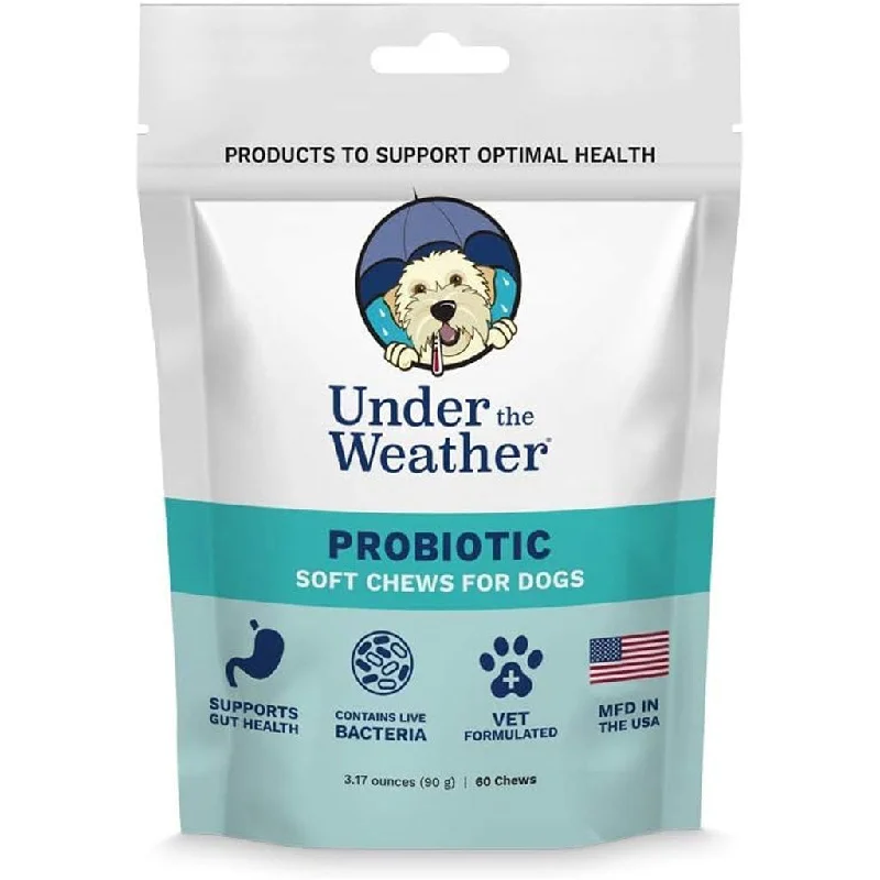 Under the Weather Probiotic Soft Chews for Dogs, 60 chews